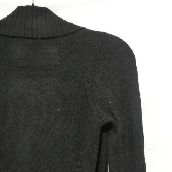 COSTA BLANCA | small | Black Open Front Knit Cardigan With Matching Belt - Picture 11 of 14